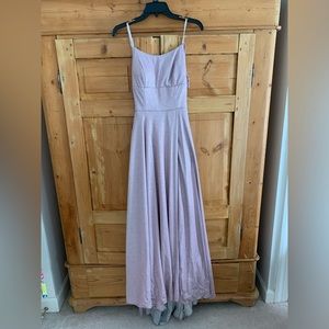 Gorgeous Prom Dress Lavender Metallic Fabric